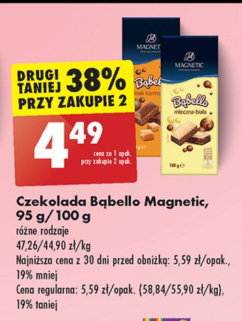 Czekolada bąbelkowa karmelowa Magnetic bąbello promocja