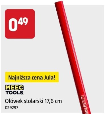 Ołówek stolarski MEEC TOOLS 17,6 cm promocja w Jula