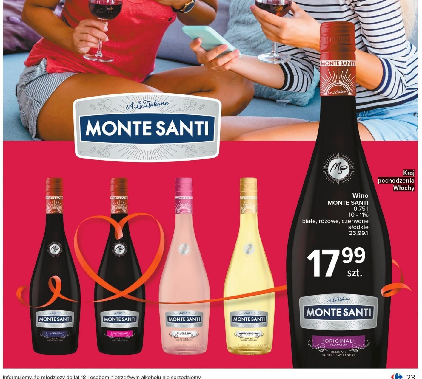 Wino Monte santi pineberry promocja