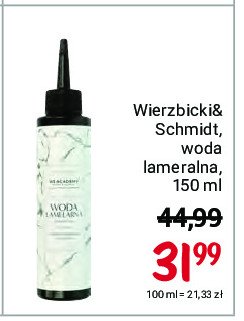 Woda lamenarna Wierzbicki & schmidt academy promocja