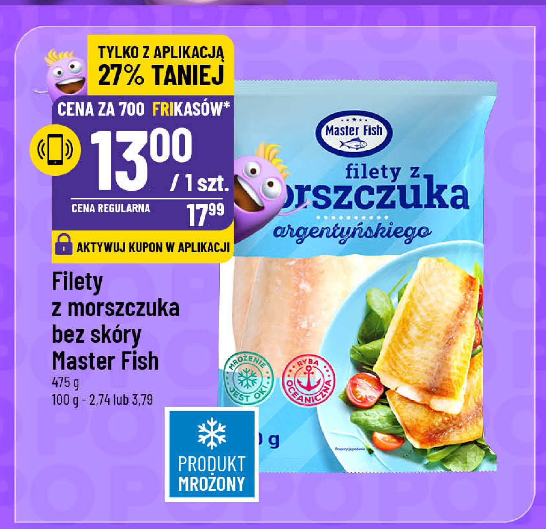 Filet z morszczuka Master fish promocja w POLOmarket