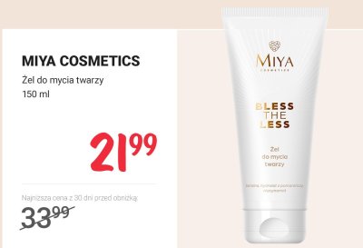Żel do mycia twarzy Bless The Less Miya Cosmetics promocja w Rossmann