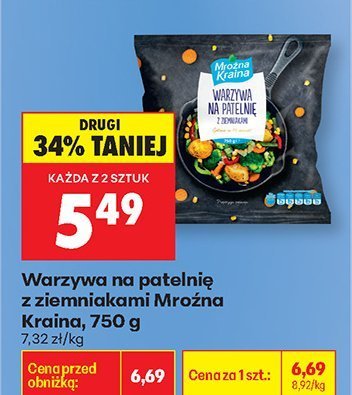 Warzywa na patelnię z ziemniakami  promocja w Biedronka