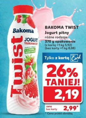 Jogurt pitny Twist różne rodzaje promocja w Kaufland
