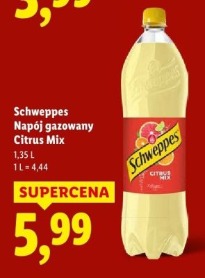 Napój gazowany Schweppes Napój gazowany Citrus Mix promocja w Lidl