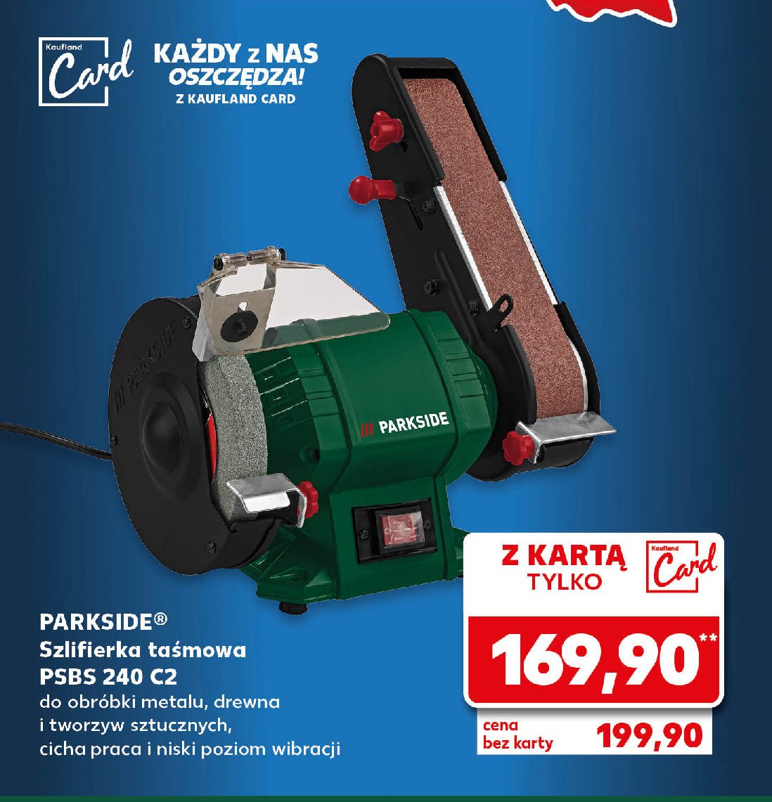 Szlifierka taśmowa 240w Parkside promocja