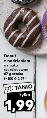 Donut z nadzieniem o smaku czekoladowym promocja