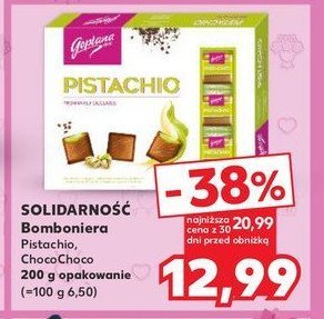 Bombonierka pistachio Solidarno艣膰 promocja