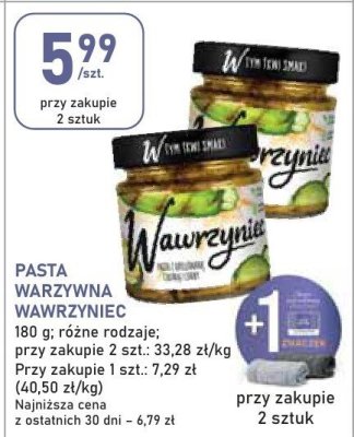 Pasta warzywna wawrzyniec promocja w Stokrotka