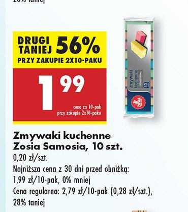 Zmywak kuchenny Zosia samosia promocja w Biedronka