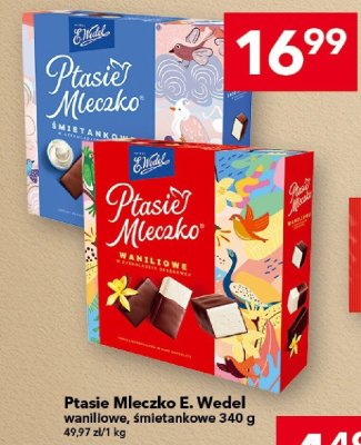 Ptasie Mleczko E. Wedel waniliowe, śmietankowe 340 g promocja w LEWIATAN