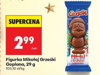 Figurka Mikołaj Grześki 29 g promocja w Biedronka