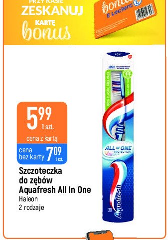 Szczoteczka do zębów soft Aquafresh all-in-one protection promocja