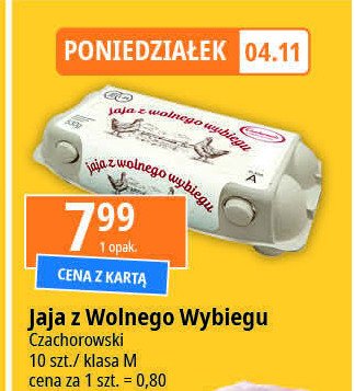 Jaja z wolnego wybiegu kl. m Czachorowski promocja