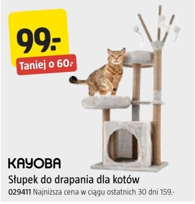 Słupek do drapania dla kotów KAYOBA promocja w Jula