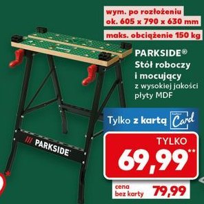 Stół warsztatowy Parkside promocja w Kaufland