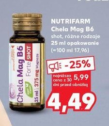 Magnez w płynie forte shot Olimp labs chela-mag b6 promocja w Kaufland