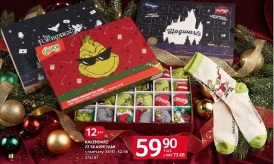 Kalendarz ze skarpetami, rozmiary: 35/41-42/46 promocja w Selgros