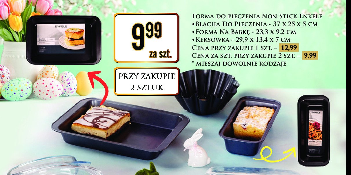 Forma na babkę Enkele promocja w Dino