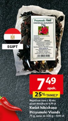 Kwiat hibiskusa Przysmaki Viands promocja w Auchan