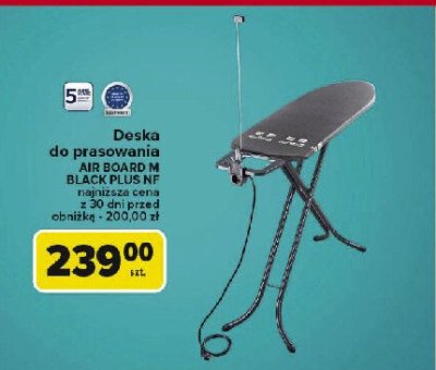 Deska do prasowania air board m black plus Leifheit promocja