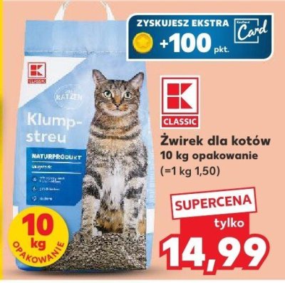 Żwirek dla kotów K-Classic promocja