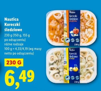 Koreczki śledziowe Nautica promocja w Lidl