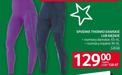 Spodnie thermo damskie lub męskie promocja w Selgros