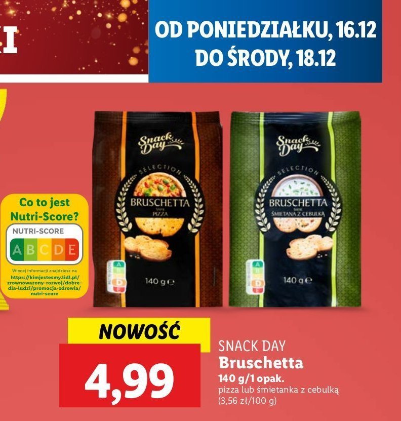 Bruschetta ketchup Snack day promocja