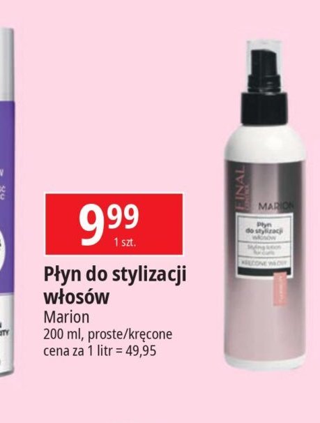 Płyn do stylizacji włosów kręconych MARION FINAL CONTROL promocja