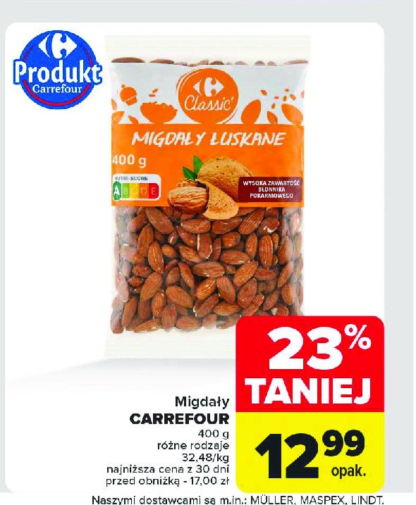 Migdały Carrefour promocja