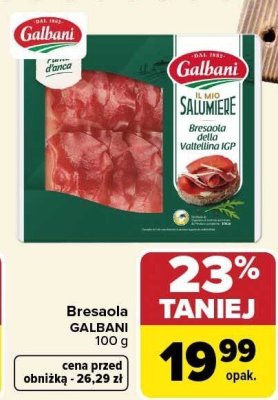 Bresaola 100 g promocja w Carrefour
