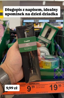 Długopis z napisem na Dzień Dziadka promocja w Biedronka