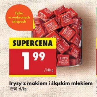 Irysy z makiem i śląskim mlekiem promocja w Biedronka