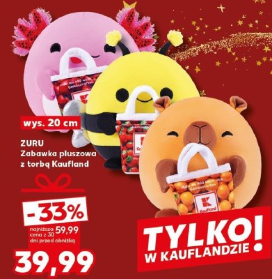 Zabawka pluszowa z torbą wys. 20 cm promocja w Kaufland