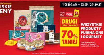 Karma dla kotów Gourmet promocja w Biedronka