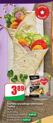 Tortilla wysokoproteinowa Turko promocja w Dino
