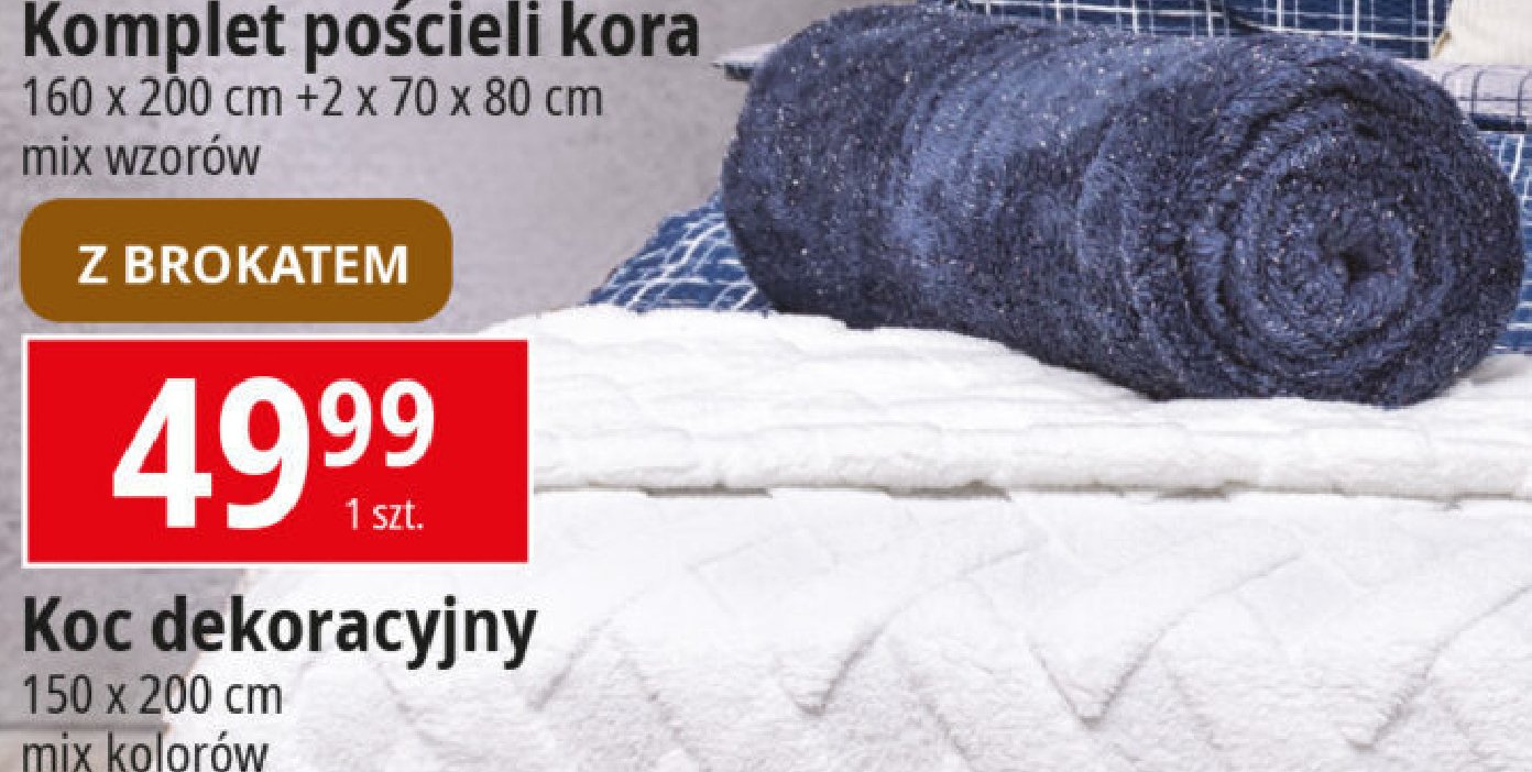 Koc dekoracyjny 150 x 200 cm promocja