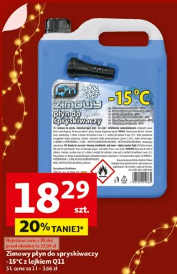Zimowy płyn do spryskiwaczy -15°C z lejkiem Q11 promocja w Auchan