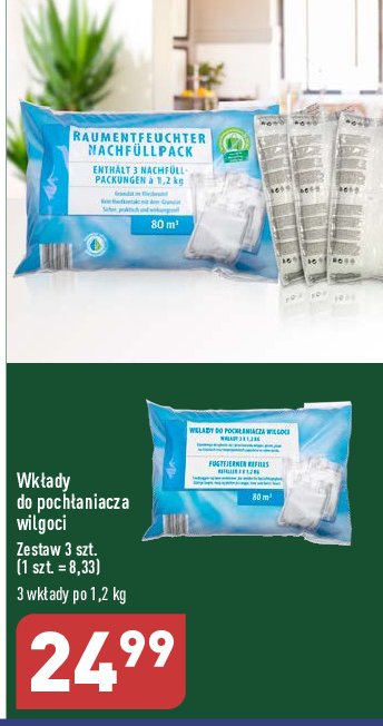 Wkłady do pochłaniacza wilgoci promocja