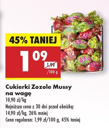 Cukierki Zozole promocja w Biedronka