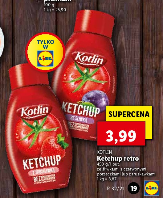 Ketchup z truskawk膮 Kotlin promocja