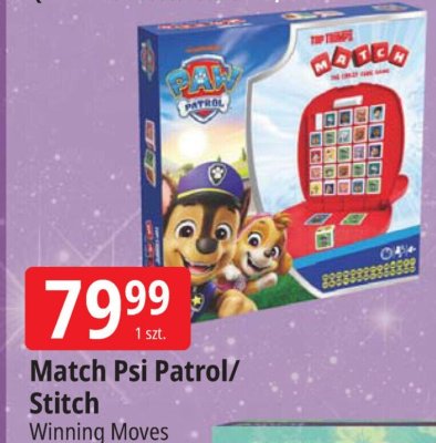 Gra Match Psi Patrol/Stitch Winning Moves promocja w Leclerc