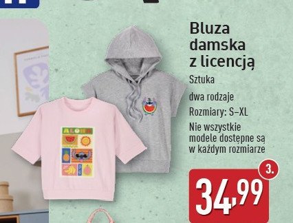 Bluza damska s-xl promocja w Aldi