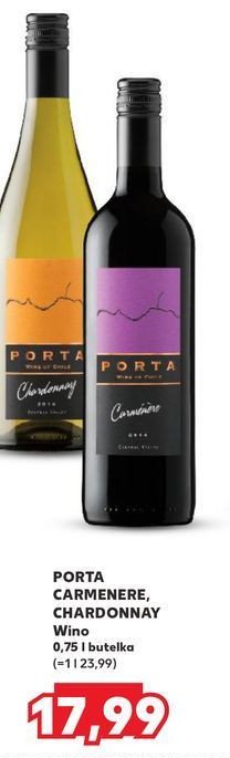 Wino Porta carmenere promocja w Kaufland