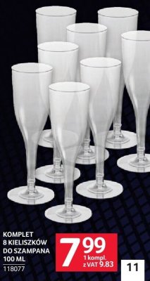 Kieliszki do szampana 100 ml promocja w Selgros
