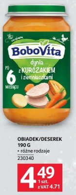 Obiadek/deserek BoboVita 190g różne rodzaje promocja w Selgros