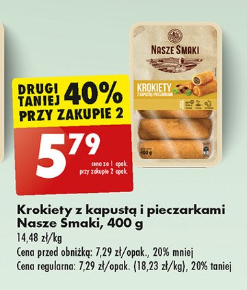 Krokiety z kapustą i pieczarkami Nasze smaki promocja