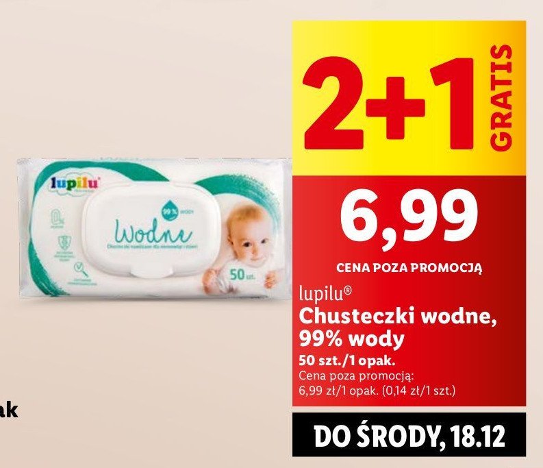 Chusteczki wodne Lupilu promocja