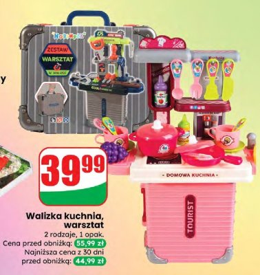 Walizka kuchnia, warsztat 2 rodzaje promocja w Dino